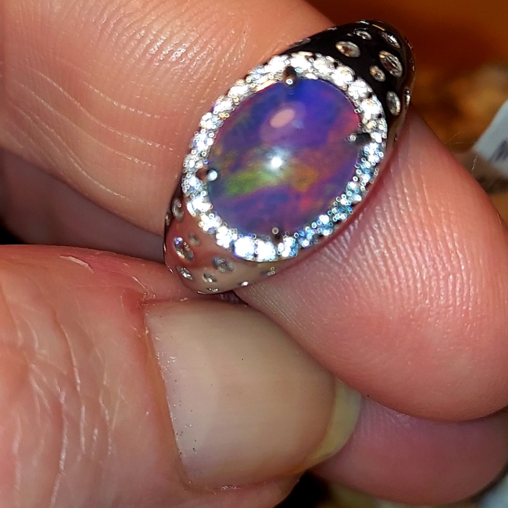Triplet Australian OPAL ring